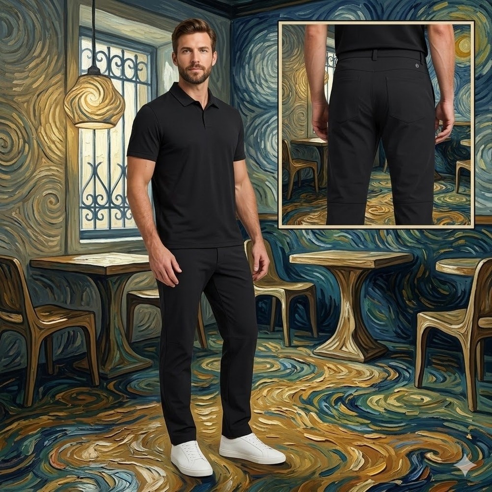 Lululemon Commission Pant Mens 30 Black Technical Chino Slim Fit 30x30 Excellent
